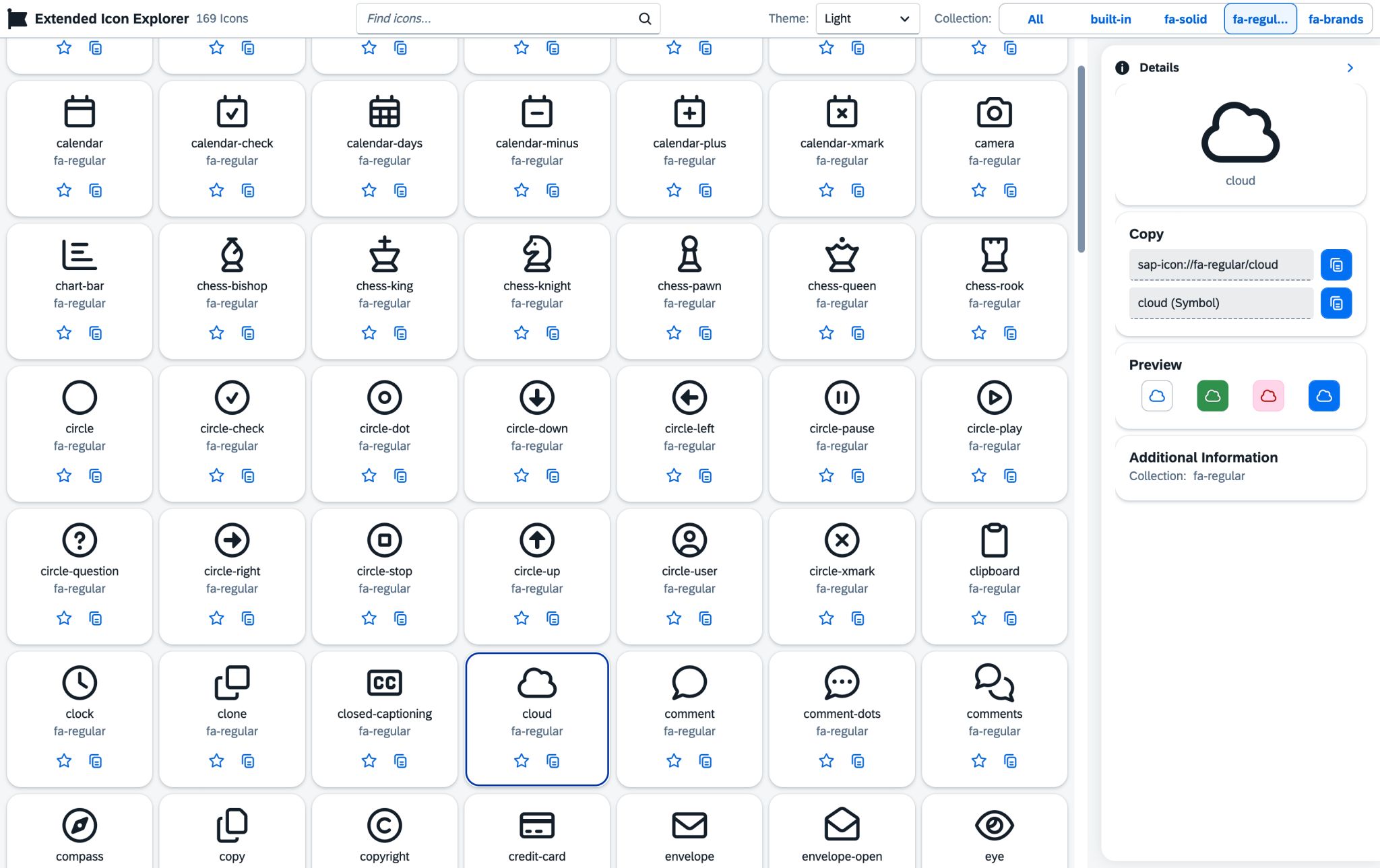 Screenshot of Extended Icon Explorer